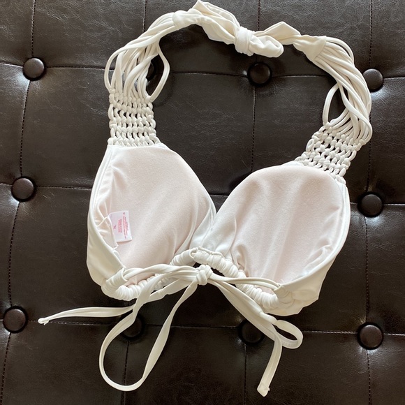 Xhilaration Womens White Bikini Top - Picture 2 of 2